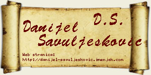 Danijel Savuljesković vizit kartica